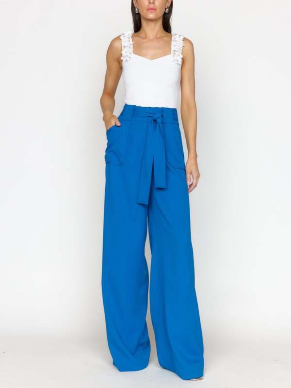 Christy Lynn Fallon High Waist Pant Sapphire Size 2
